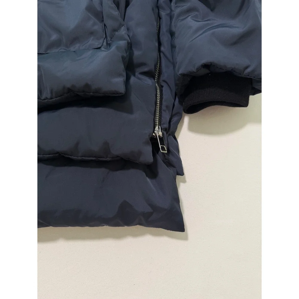 Orolay Kids Down Coat Navy Blue Puffer Jacket Fleece Hood 140 10-11Y YRF092T